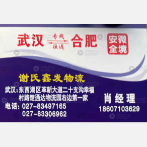 武汉谢氏鑫发物流