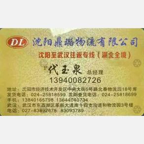 沈阳鼎璐物流