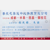 成都快捷/泰坤物流攀枝花线